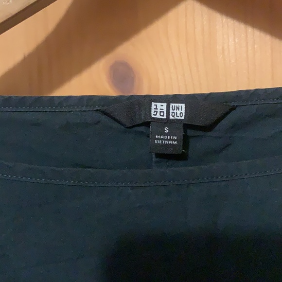Uniqlo Crisp Poplin Cropped Boxy Top - Picture 2 of 5
